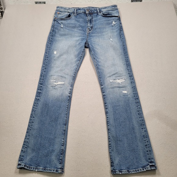 American Eagle Other - American Eagle Mens Slim Bootcut Easyflex Distressed Blue Jeans 33x32